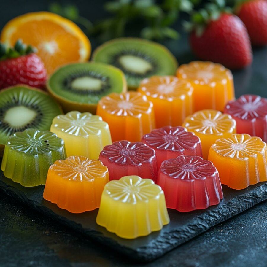 Image: Candies made with real fruit, without artificial colors or refined sugar.