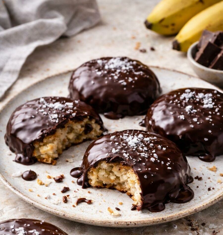 Image: Inside, soft and full of flavor; outside, an intense layer of chocolate that transforms few ingredients into a nutritious option.