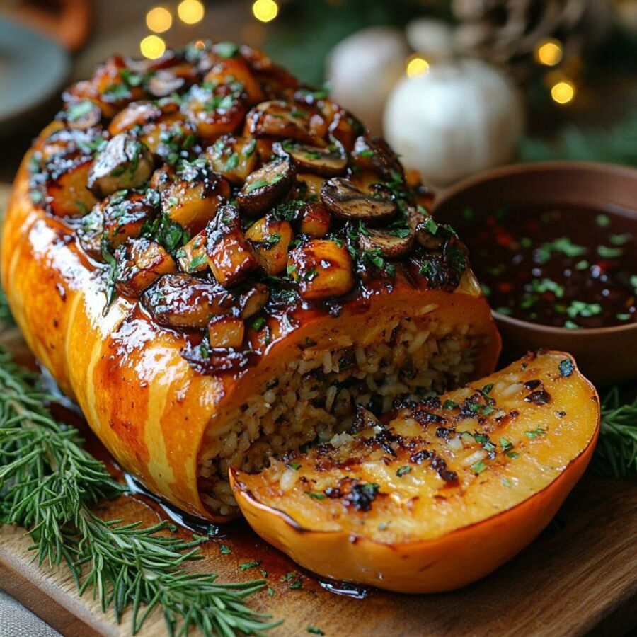 Image: When the centerpiece is made of vegetables, Christmas gains new layers.