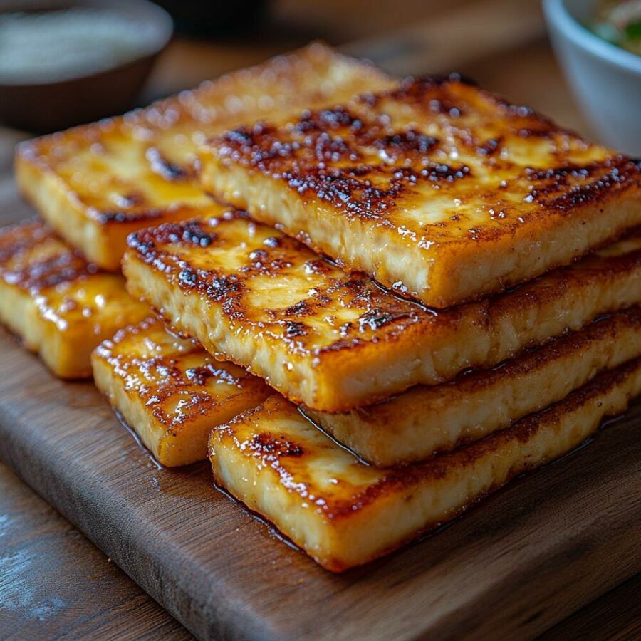 Imagem Tofu-assado-em-fatias-finas-leves-crocantes-e-irresistíveis