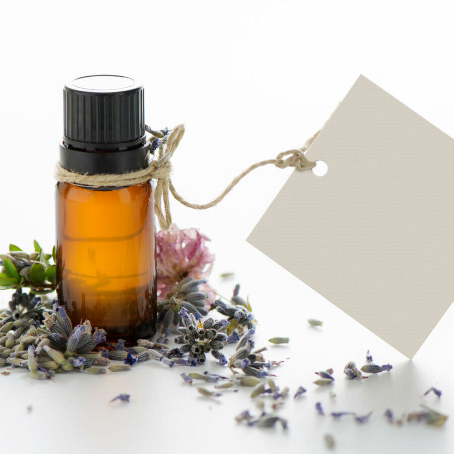 Imagem frasco-com-aromatizador-e-etiqueta-em-branco