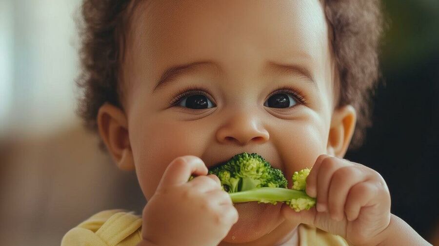 Imagem 16-9-bebe-fofo-comendo-bem-um-brocolis