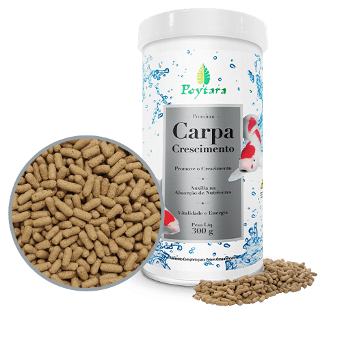 Ilustração Produto Rótulo Ração Carpa Crescimento Poytara