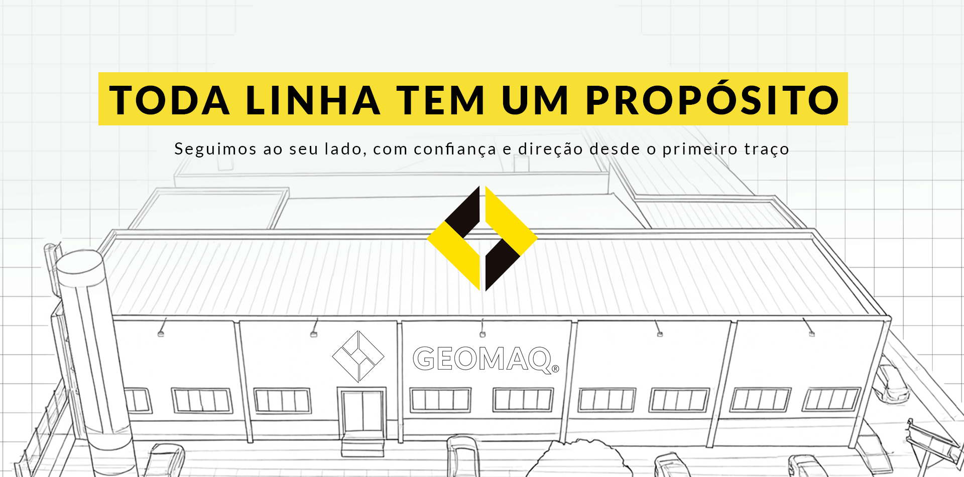 Banner Geomaq Toda Linha Tem Um Propósito