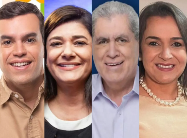 Imagem de compartilhamento para o artigo Pesquisa fez simulações de segundo turno entre Puccinelli, Rose, Adriane e Beto da MS Todo dia