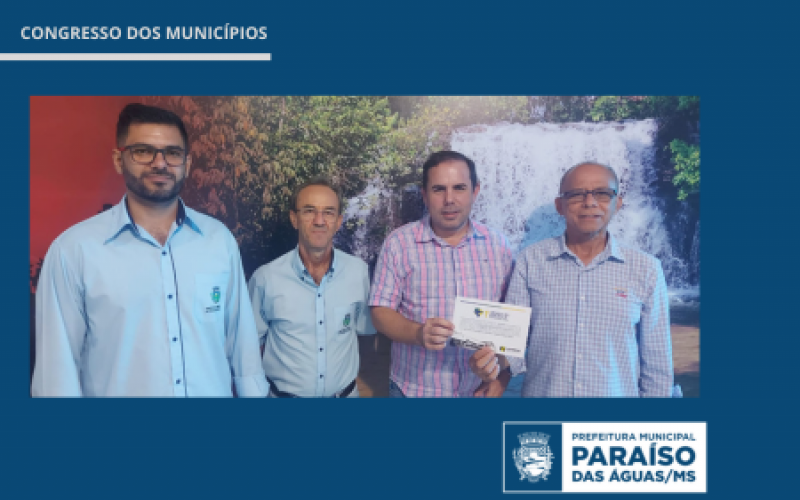 Imagem de compartilhamento para o artigo Prefeito de Paraíso das Águas Anízio Andrade recebe convite para 1° Congresso dos Municípios de MS da MS Todo dia