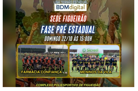 Imagem de compartilhamento para o artigo Farmácia Confiança enfrenta Meninos da Vila amanhã em Figueirão da MS Todo dia