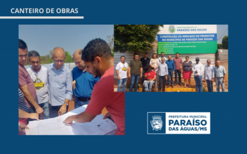 Imagem de compartilhamento para o artigo Prefeito Anízio Andrade investe e vistoria obras em Paraíso das Águas da MS Todo dia