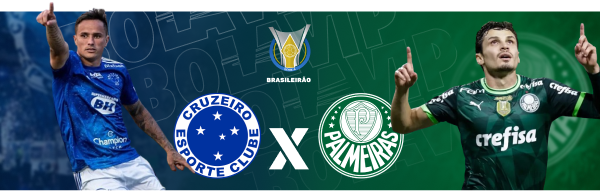 Imagem de jogo do Cruzeiro contra Palmeiras