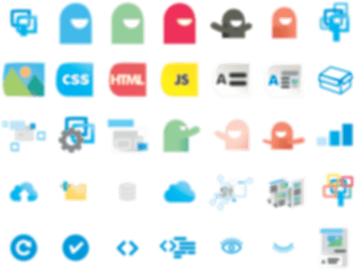 Ilustração funções do interago desfocado