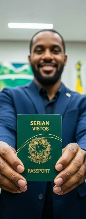 Cliente da Serian Vistos satisfeito