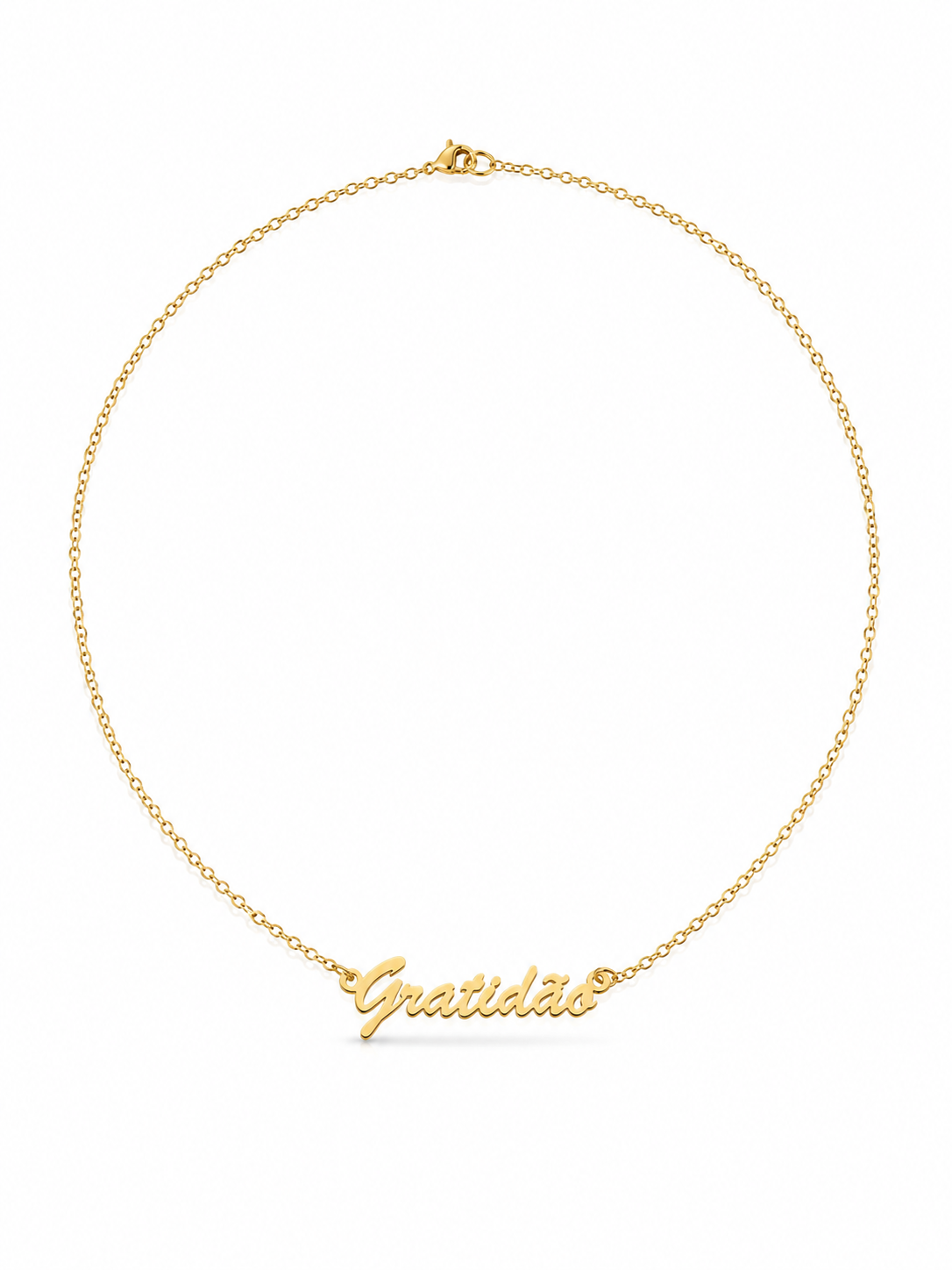Imagem de Colar Gratidão Dourado