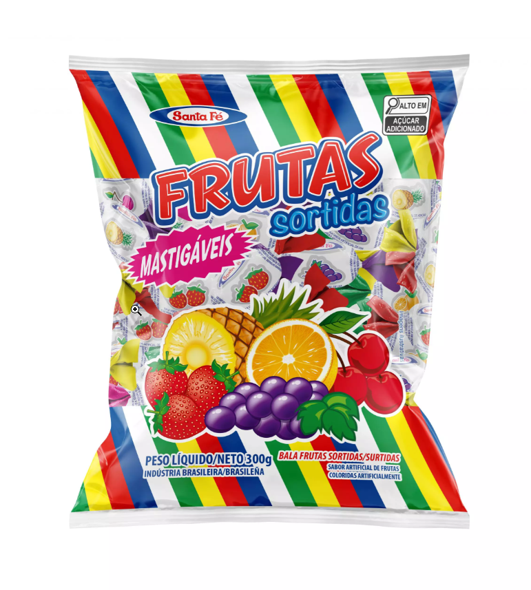 Imagem do produto - BALA FRUTAS SORTIDAS MASTIGAVEL 40X300G
