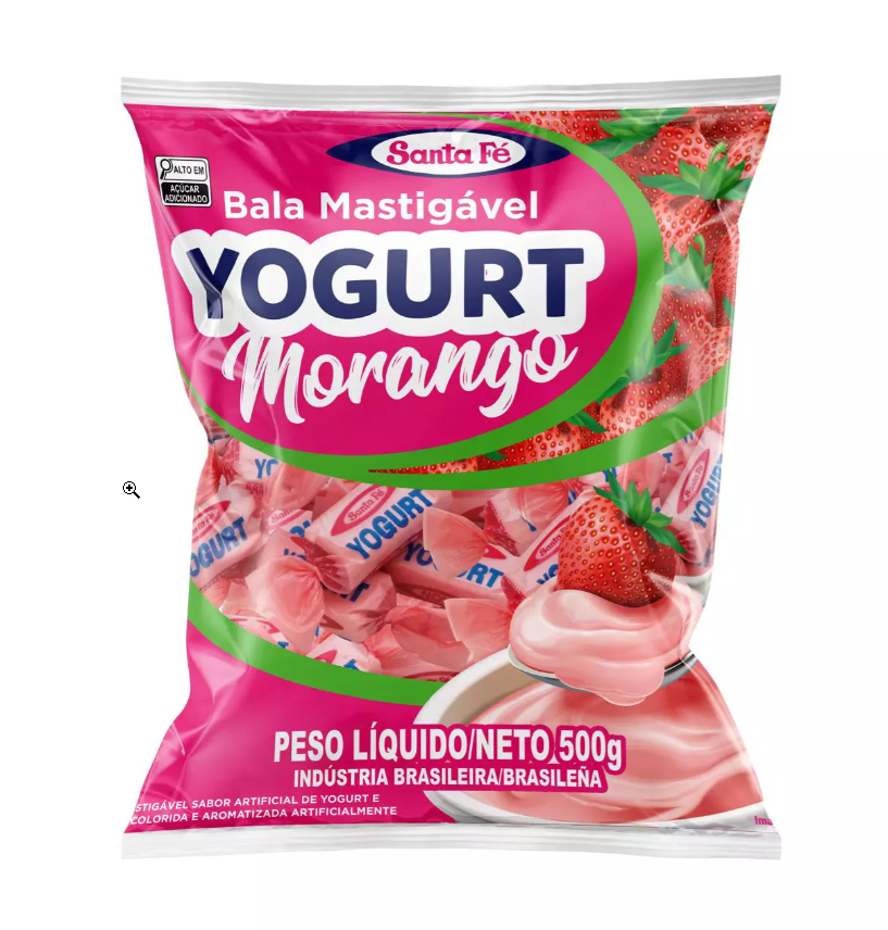 Imagem do produto - BALA YOGURT MORANGO MASTIGÁVEL 30X500G

