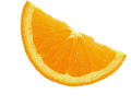 Imagem laranja cortada