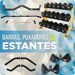 Barras puxadores e estantes