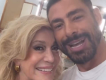 Imagem principal do artigo Cauã Reymond e Susana Vieira se beijam durante bastidores de gravação