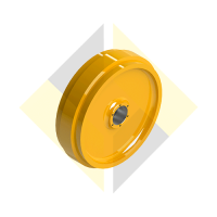 Imagem do produto AXT20799 - Roda Guia Ch950/Ch960 (Somente Carcaca) Comp. John Deere - Linha Rodante