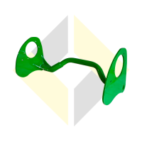 Imagem do produto CB11459302 - Braco Rolo Transp. Curvo (Lateral 3/8Pol) - Comp. John Deere - Linha Canavieira