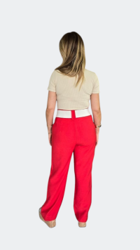Imagem adicional 2 do item Body Classic U Canelado em Poliamida com Decote U e Manga Curta Bege - Frescor, Conforto e Versatilidade para o Dia a Dia
