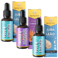 Imagem de Foco Ativo: 2 Juba de Leão + 1 Cordyceps