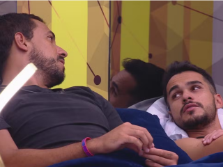 Imagem principal do artigo "Vai ser..."; Brothers especulam possível resultado do paredão no BBB 25