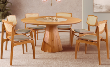 Imagem do produto Mesa Allure 160cm com Cadeira Pérola