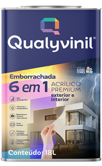 Imagem de Tinta Acrilica Emborracha 6 em 1 Qualyvinil