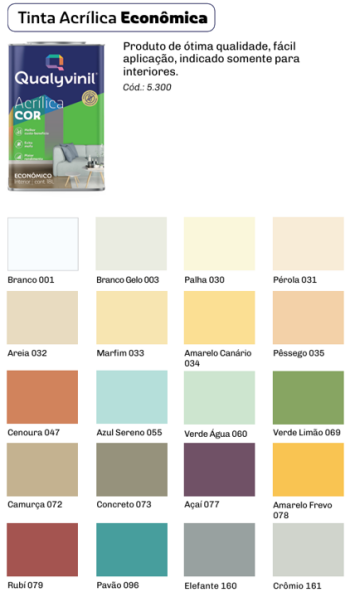Imagem de Latex Acrilico Economico Cor Qualyvinil
