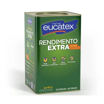 Imagem do produto TINTA ACRÍLICA RENDIMENTO EXTRA 18 LTS STANDARD - EUCATEX