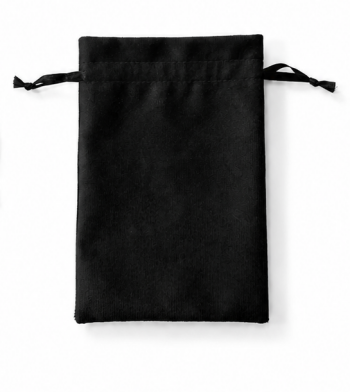 Imagem do produto Saquinho de Suede Preto 352 - GG (16 x 24 cm) – Pacote com 10 Unidades