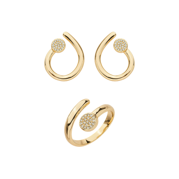 Imagem de Conjunto Minimalista Orgânico com Zircônias