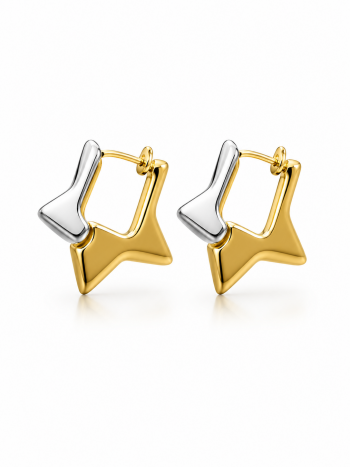 Imagem de Brinco Star Two Tone