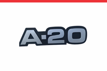 Imagem do produto Emblema “A-20” Cinza para Chevrolet A-20 – Cod. 235