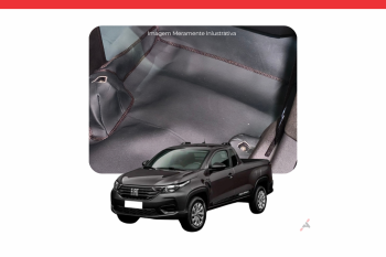 Imagem do produto Forração de Assoalho Preta para Fiat Strada Cabine Simples Endurance 2021/...
