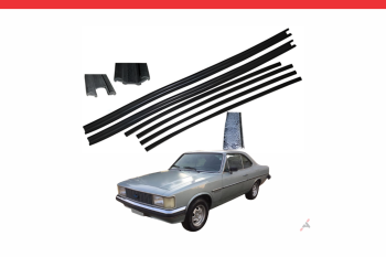 Imagem do produto Canaleta Porta com Pestana 6 Pcs para Chevrolet Opala 2 Portas 1985 a 1990