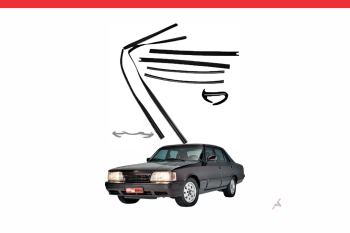 Imagem do produto Canaleta Porta Dianteira com Pestana 6 PCs para Chevrolet Opala 4 Portas 1991 a 1992