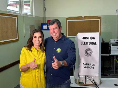 Imagem da notícia Governador Eduardo Riedel vota em Campo Grande e destaca campanha eleitoral sem polarização ideológica