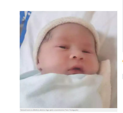 Imagem da notícia Primeiro bebê do ano ganhou nome de Samuel e nasceu aos 26 minutos de 2024 em MS