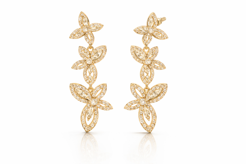 Imagem de Brinco Flor Lumiére Dourado