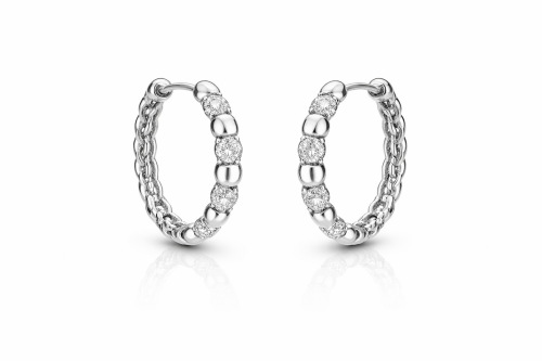 Imagem de Brinco Brilho Urbano Prateado