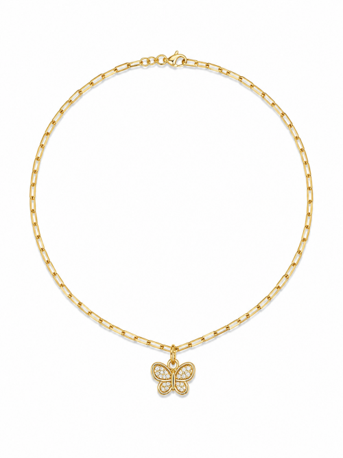 Imagem de Colar Dourado Borboleta