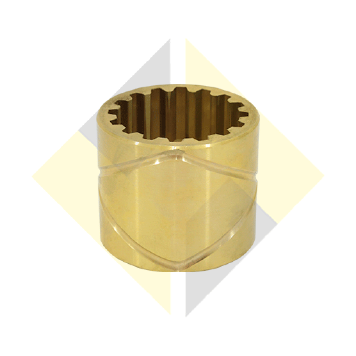2F5867 Bucha De Bronze C/ 16 Estrias Caterpillar na GEOMAQ TRATORPEÇAS