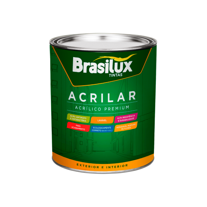 Imagem de TINTA ACRÍLICA ACRILAR 3,6 LTS PREMIUM - BRASILUX