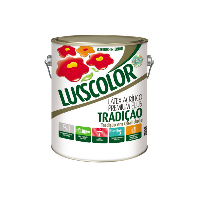 Imagem de TINTA LATÉX ACRÍLICA TRADIÇÃO 3,6 LTS PREMIUM - LUKSCOLOR