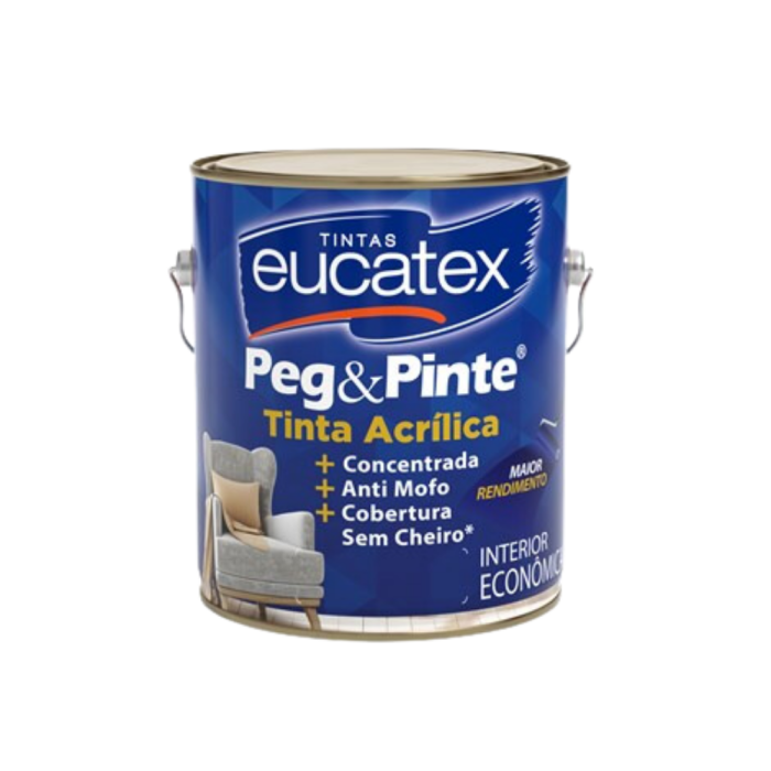 Imagem de TINTA ACRÍLICA FOSCA PEG E PINTE PALHA SERTÃO 3,6 LTS - ECONÔMICA - EUCATEX