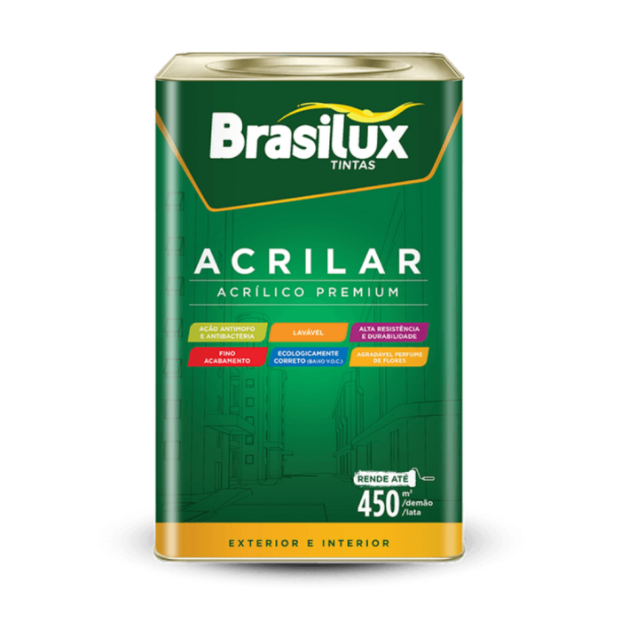 Imagem de TINTA ACRÍLICA ACRILAR 18 LTS PREMIUM - BRASILUX