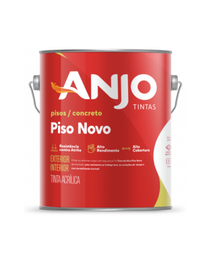 Imagem de TINTA PISO NOVO CINZA CHUMBO FOSCA 3,6 LTS - PREMIUM - ANJO