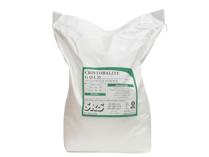 Imagem de Revestimento (Gesso) SRS CRISTOBALITE GOLD – 22,5 kg