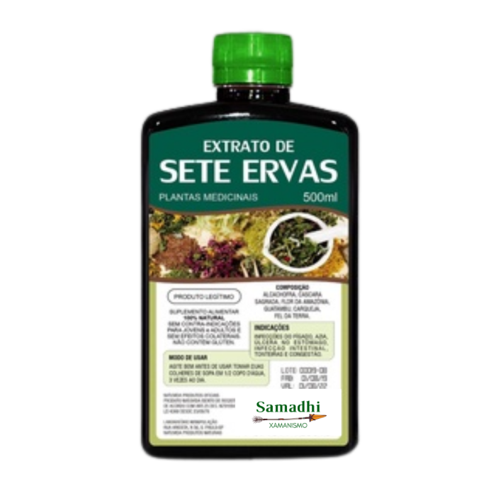 Imagem de Garrafada Extrato de 7 Ervas Plantas Medicinais 500ml